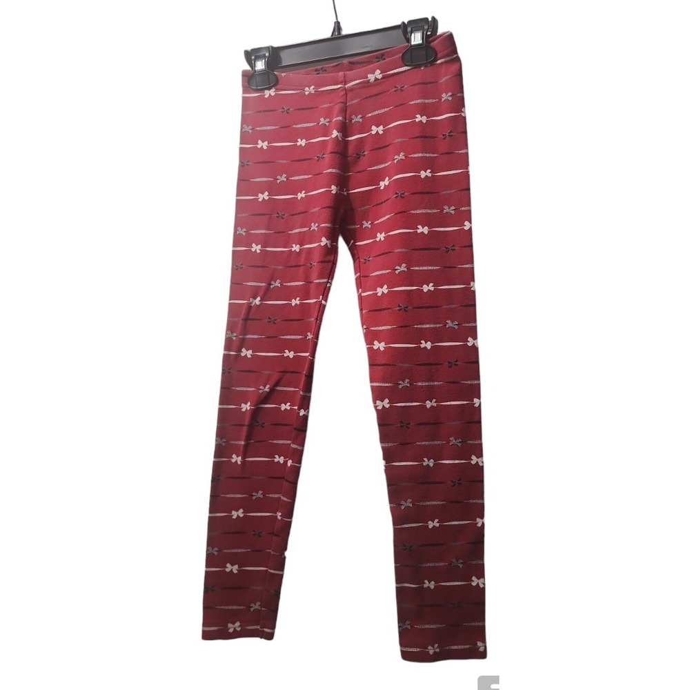 Gymboree Girls Leggings Bow Print Casual Comfy‎ Pants Size 9